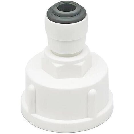 Qrity 1 Pièces Raccord Tuyau Eau Frigo, Connecteur Rapide 1/4" Converti en Femelle 3/4”, Double Joint, Connecteurs Rapides de Filtre à Eau