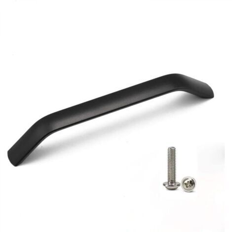 Qrity Lot de 10 poignées et boutons de porte d'armoire de cuisine pour tiroirs, chambres, meubles, espaces de tirage 160 mm, procédé de sablage