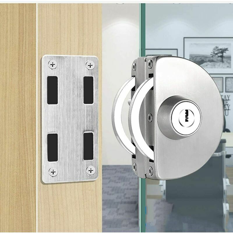 Qrity Nessuna foratura Serratura per porta in