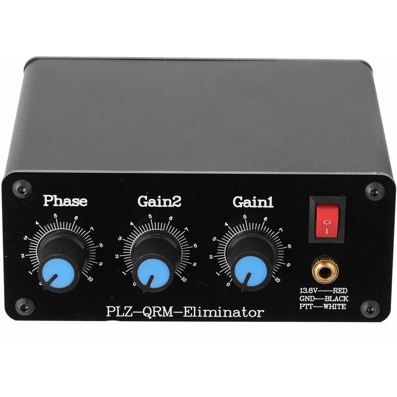 QRM Eliminator X-Phase 1-30MHz Bandes HF Phase/Deux Gains Réglable Contrôle PTT Intégré QRM Canceller Boîtier en alliage d'aluminium