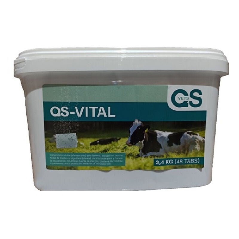 

QS-VITAL Rehidratante para animales, Comprimidos Efervescentes, 48 uds