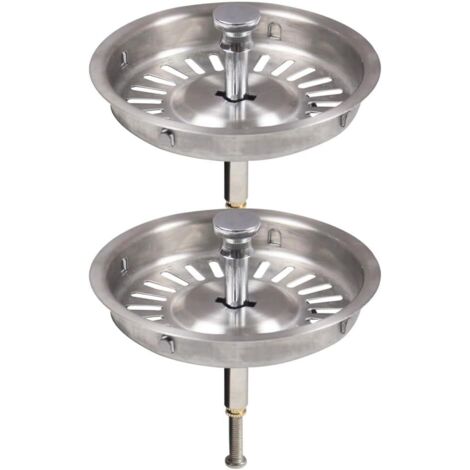 Qs229c0022-U Confezione da 2 tappi di scarico da 92 mm per vecchio lavandino, 9,2 cm