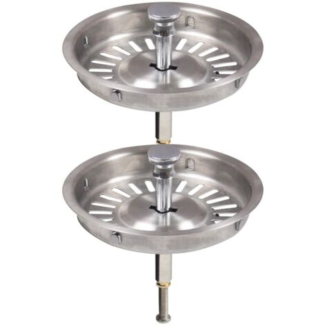 Qs229c0022-U Lotto da 2 tappi di scarico 92 mm per vecchi lavelli, 9,2 cm