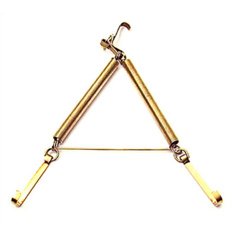 Q.TA'. 10 APPENDIPIATTI A MOLLA OTTONATO N. 2 16X25 CM