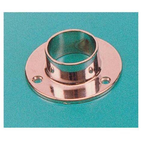 Q.TA'. 20 GHIERA FISSA IN ZAMA PER TUBO D 30 MM CROMO