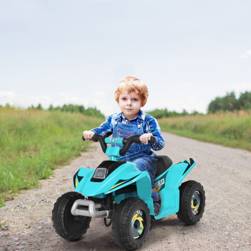Maisonchic - Quad Buggy Electrique pour Enfant 6 v 4,5 Km-H max Voiture pour Enfants de 3 Ans+ Bleu CW2185 design in