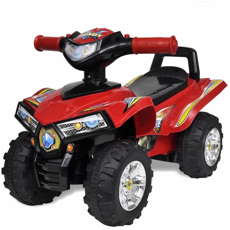 

Quad correpasillos infantil con sonidos y luces rojo