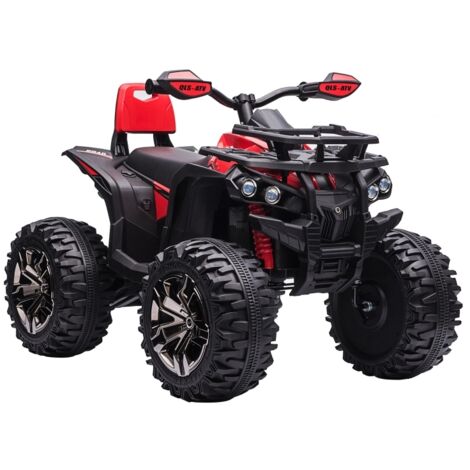 Quad électrique enfant 45 min autonomie 3-8 km/h LED USB 3-5 ans véhicule ride-on