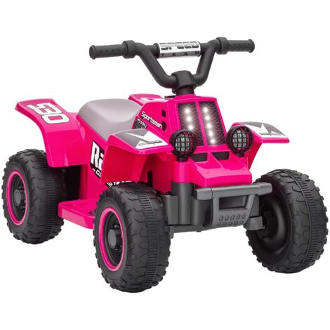 Quad électrique enfant batterie avant arrière LED 18-36 mois rose