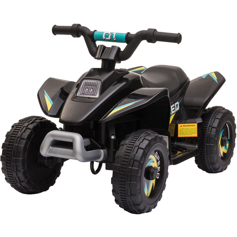 Homcom - Quad électrique enfant - voiture électrique enfant - marche av, ar - 6 v, v. max. 4,6 Km/h - noir - Noir