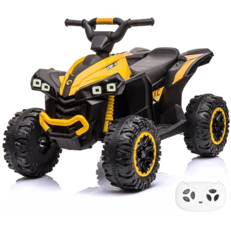 Berghoff - XC-Sport Quad Électrique Enfants 12V - Télécommande - 2 à 5 ans - Jaune