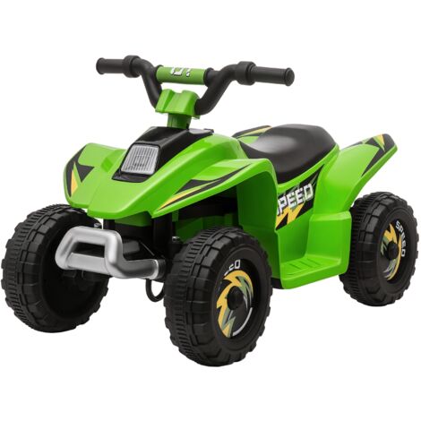 Quad électrique pour enfants 18-36 mois véhicule à batterie 6V avec marche avant et arrière 72 x 40 x 45,5 cm vert