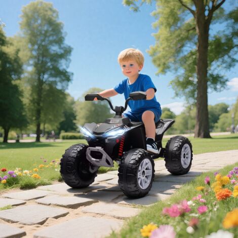 Quad électrique pour enfants,véhicule électrique 24V avec 4 roues,phares,port USB,fonction MP3,6,5 km/h,3-8 ans
