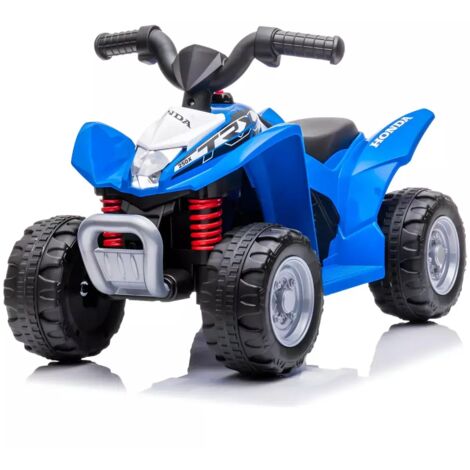 Quad Elettrico per Bambini Blu Honda 7,2V con Luci LED Ricaricabile
