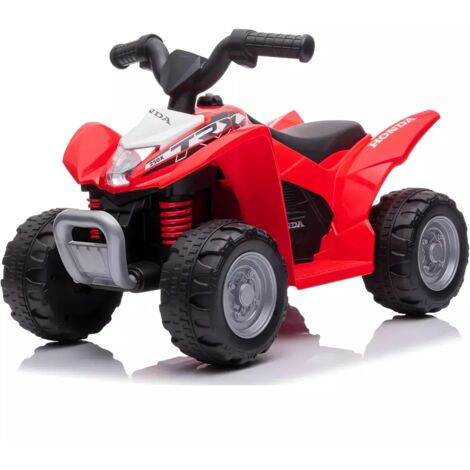 Quad Elettrico per Bambini Rosso Honda 7,2V con Luci LED Ricaricabile