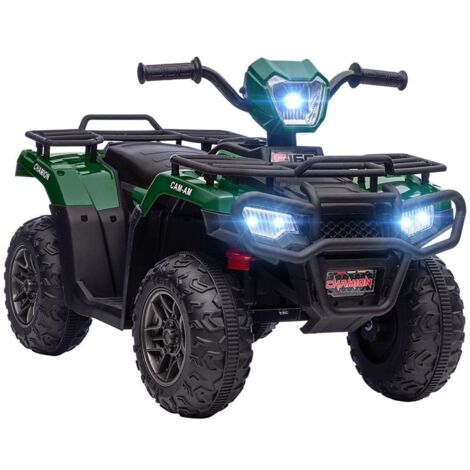 QUAD PER BAMBINI 3-6 ANNI CON 3 LUCI LED VELOCITÀ MAX 4 KM/H VERDE