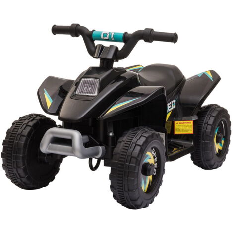 QUAD PER BAMBINI ELETTRICO CON BATTERIA RICARICABILE 6V NERO