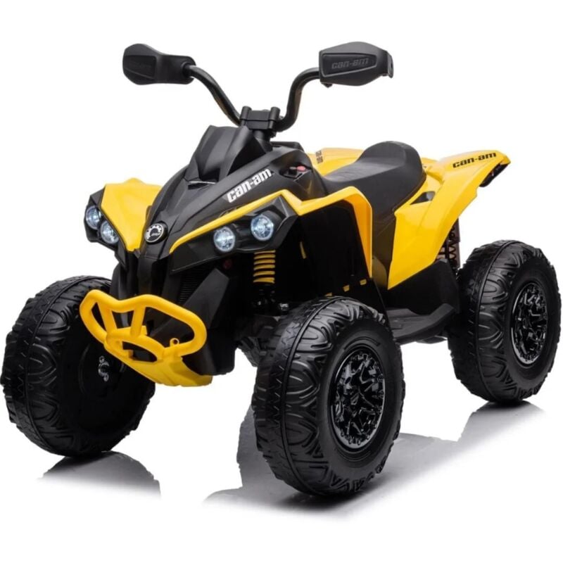 Berghoff - Can-Am Renegade - Quad Électrique Enfants 12V - 4x4 - 3 à 7 ans - Jaune