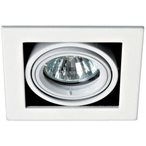 QUADRA 110 Encastré GU5,3 orientable et basc. blanc Lpe non incl. ARIC 4170