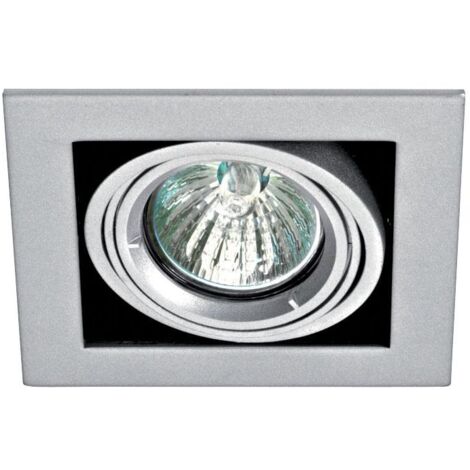 QUADRA 110 Encastré GU5,3 orientable et basc. gris Lpe non incl. ARIC 4180