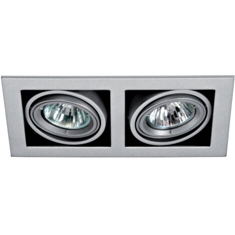 QUADRA 110 Encastré GU5,3 orientable et basc. gris Lpe non incl. ARIC 4181