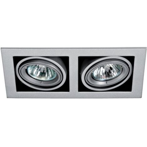 QUADRA 110 Encastré GU5,3 orientable et basc. gris Lpe non incl. ARIC 4181
