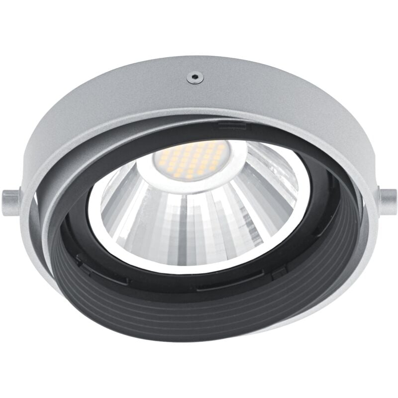 Quadra 185-Support p/Lpe G53 AR111 rond orient.et basc gris,Lpe non incl. Aric 4197