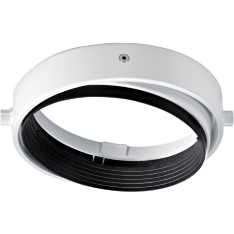 QUADRA 185-Support p/Lpe G53 AR111 rond orient.et basc blanc,Lpe non incl 4196