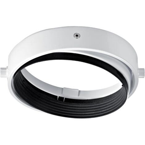 QUADRA 185-Support p/Lpe G53 AR111 rond orient.et basc blanc,Lpe non incl ARIC 4196