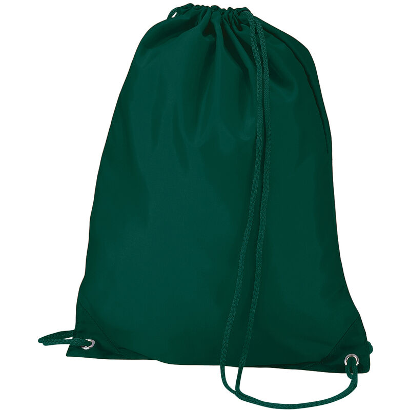 Gymsac Shoulder Carry Bag - 7 Litres (Pack of 2) (One Size) (Bottle Green) - Bottle Green - Quadra
