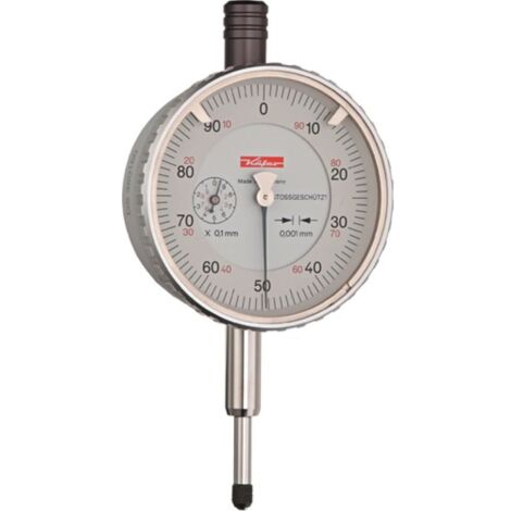 Quadrante Micrometro Calibro Con Meccanismo Indicatore, Diametro Esterno: 58 Mm, Lettura 0,001 Millimetri Campo Di Misura 1 Mm Un Turno Dell'Ago: 0,1 Millimetri