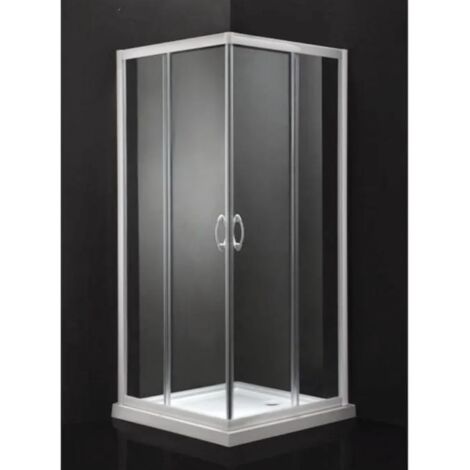 Quadratische Duschabtrennung 67-69 x 87- 89 Dicke 6 mm