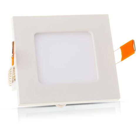 V-TAC Einbauleuchte LED Panel Deckenpanel Einbaulampe Deckenleuchte, quadratisch weiß, 6W 420Lm neutralweiß, LxBxH 12x12x2,5cm