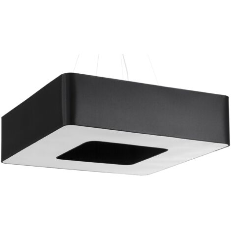 Quadratische Pendelleuchte Schwarz 80cm E27 Lampadario quadrato nero 80cm E27