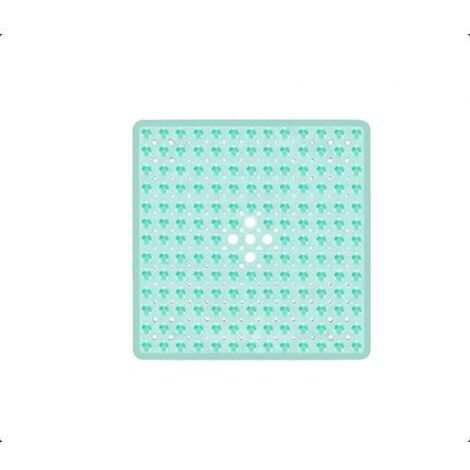Quadratische, rutschfeste Badematte mit Saugnäpfen. Strapazierfähig und elegant. Rutschfeste Duschmatte. Modernes Design. Hochwertige Saugnäpfe. Waschbar.