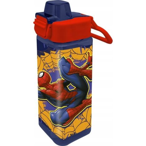 Quadratische Wasserflasche 500ml PP Spiderman 843396 Kids Euroswan