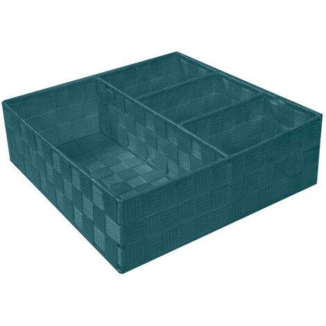 Quadratische wassergrüne Polyesterschublade cm32x32h10