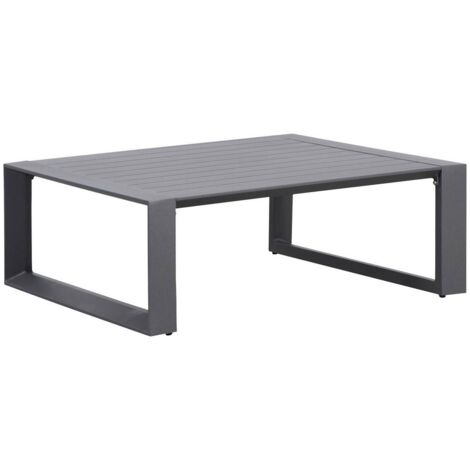 Quadratischer Beistelltisch Allure Graphit - 97 x 97 x 37 cm