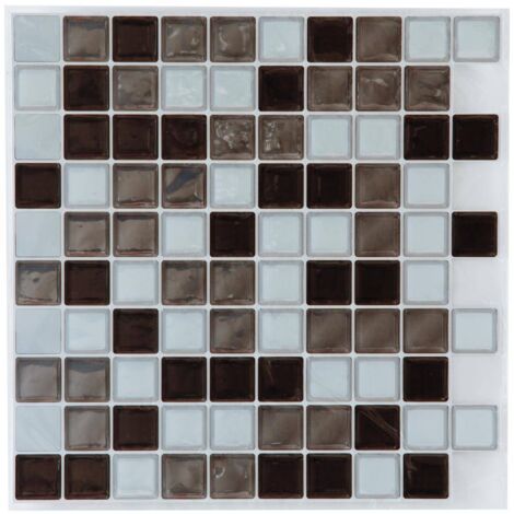 Quadratischer Fliesenaufkleber - Schwarz