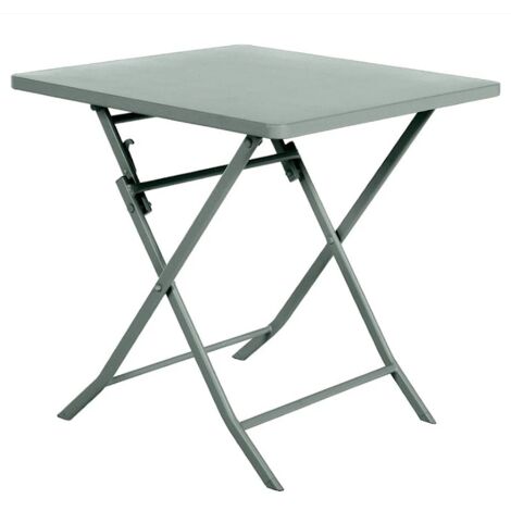 Quadratischer klappbarer Gartentisch Greensboro Olivgrün - 2 Plätze