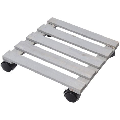 Quadratischer Pflanzenständer mit Rollen WERKA PRO  30x30 cm