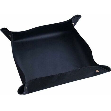 Quadratischer, tragbarer und abnehmbarer Pflanzständer für den Innenbereich, wasserdichte Pflanzmatte in Schwarz, 50 cm x 50 cm, 1 Stück