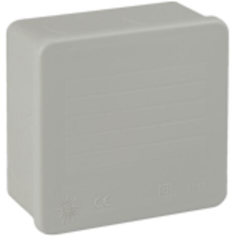 Quadratischer wasserdichter Anschlusskasten ohne Konen IP55/IK07 80x80x35mm/90x90x40mm mit Schnappverschlussdeckel SOLERA 604C