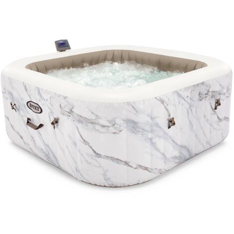 Quadratisches aufblasbares Bi-Zone Calacatta-Spa - 4-Sitzer - Intex