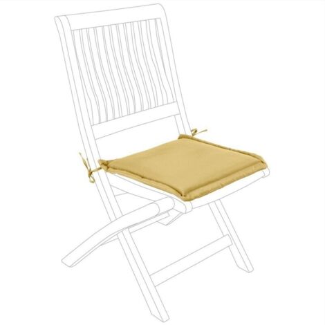 Quadratisches senffarbenes Polykissen 40x40