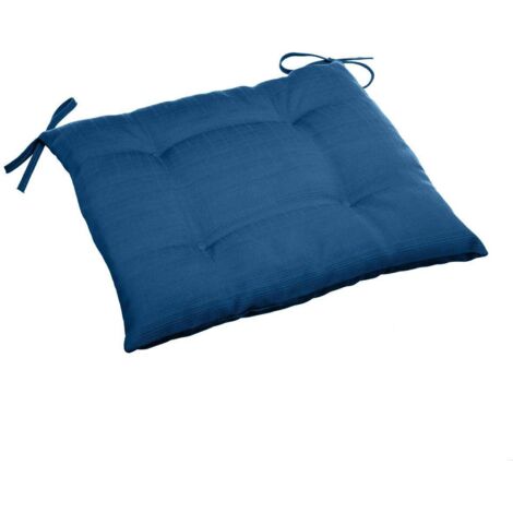 Quadratisches Stuhlkissen 4 Punkte Korai Indigoblau - 40 × 40 × 4 cm