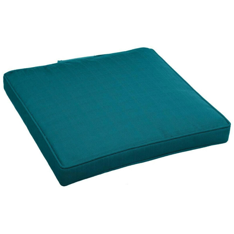 Hesperide - Stuhlkissen Mit Klettverschluss Korai Entenblau - 40 × 40 × 4 Cm - Hespéride