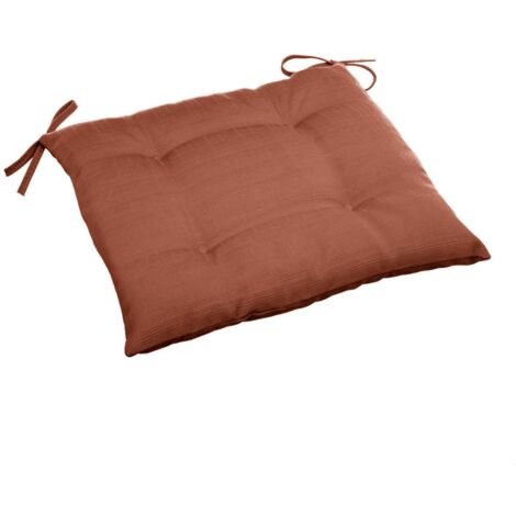 Quadratisches Stuhlkissen 4 Punkte Korai Terracotta - 40 × 40 × 4 cm