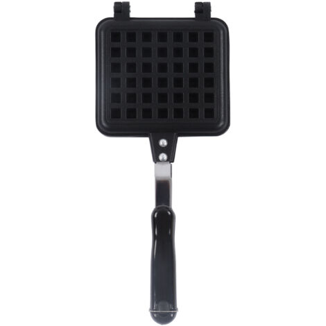 Quadratisches Waffeleisen mit Antihaftbeschichtung aus Aluminiumlegierung mit zwei Griffen