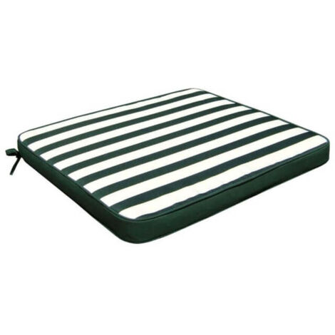 Quadratkissen in wasserdichtem und abnehmbarem Polyester 40 x 40 cm pro Stuhl - DarkOliveGreen
